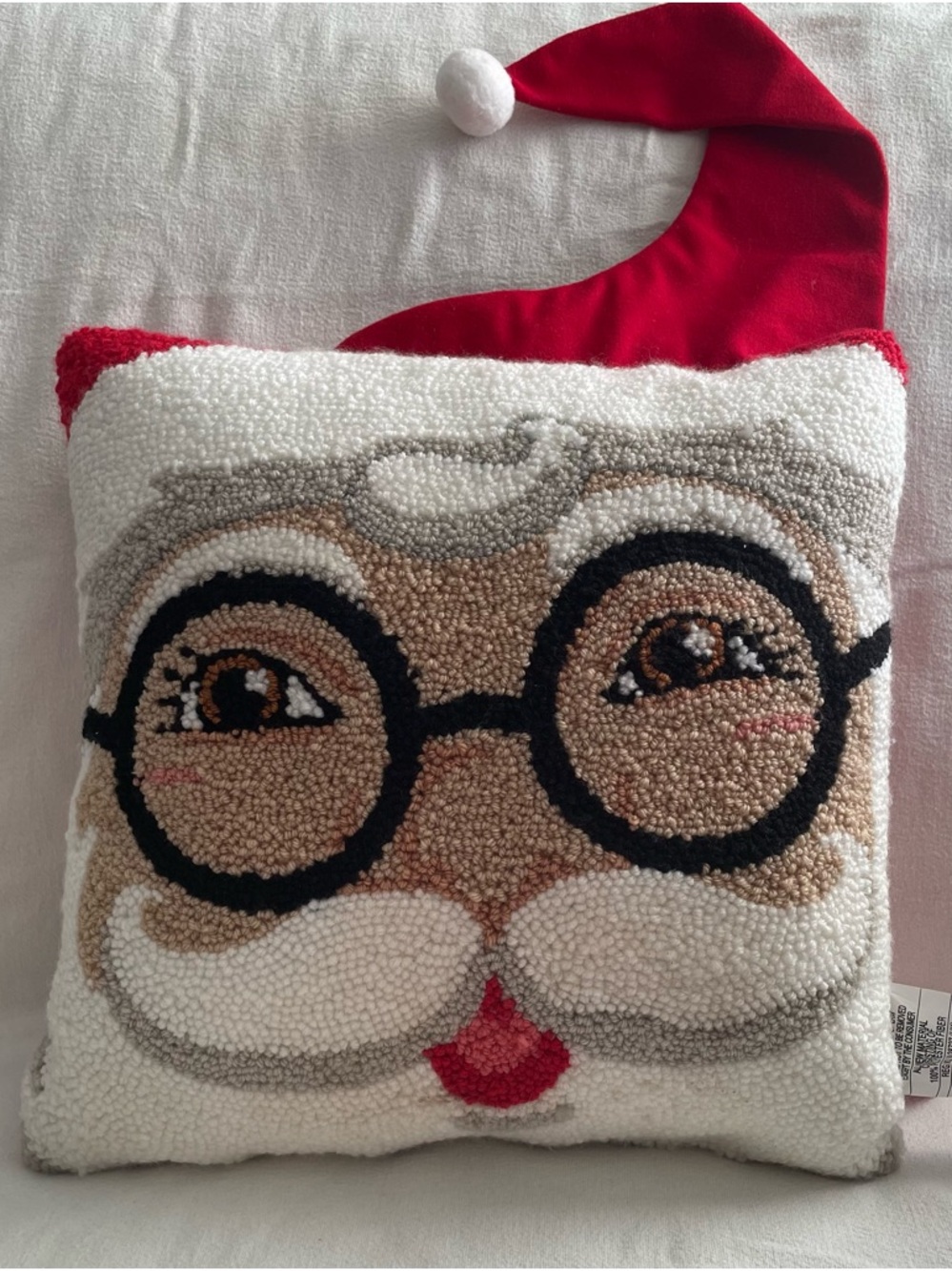 NWT Santa Ashland Red Holiday Pillow Tag - Peppermint Lane - Picture 2 of 8